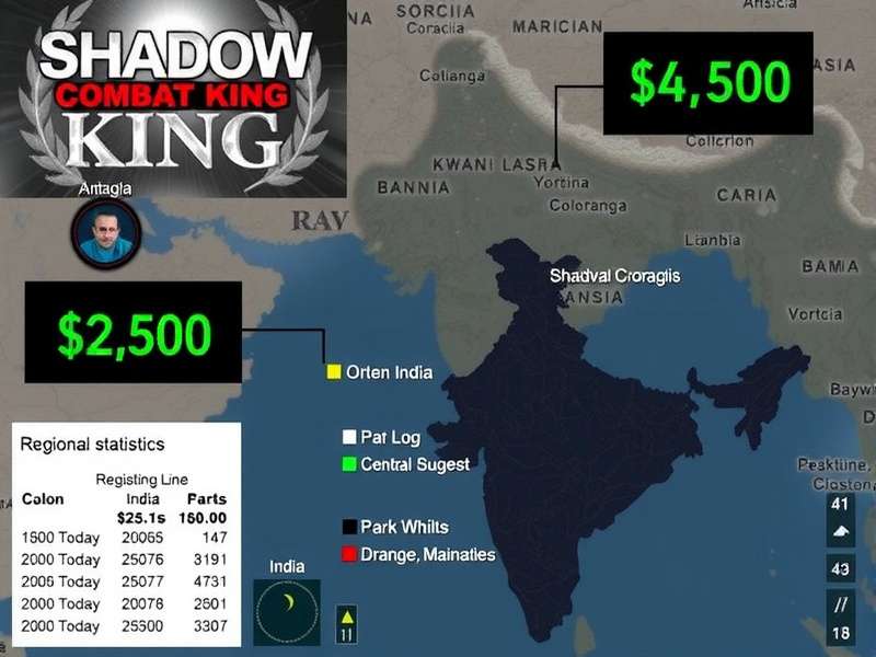 Shadow Combat King - India Download Statistics Shadow Combat King download statistics showing regional distribution across India