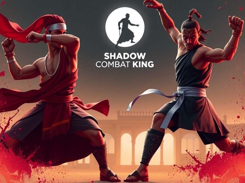 Shadow Combat King - Official Banner Shadow Combat King game banner featuring Indian martial artists in traditional combat stances